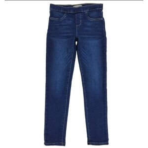 Levi's Jeggings Girls Size 12 Pull On Dark Wash Stretch Denim Adjustable Waist